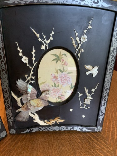 Antique oriental picture - picture, frame