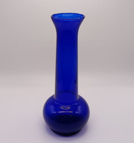 Cobalt blue glass bud - blue,