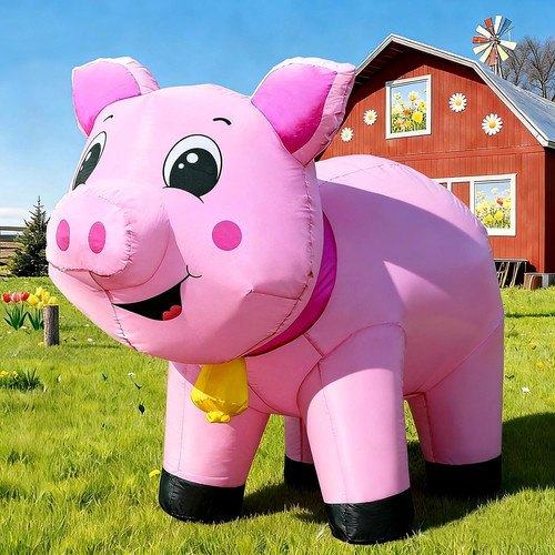 6ft pig inflatables christmas - 6ft,