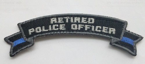 Retired police officer rocker - police,