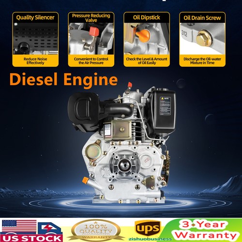 10hp diesel engine 418cc - diesel, 4