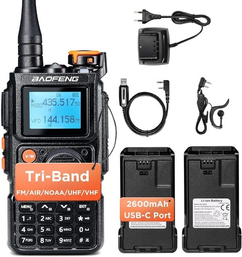 Baofeng tri band ham radio - k6,