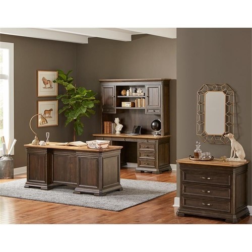 Double pedestal executive - executive, desk
