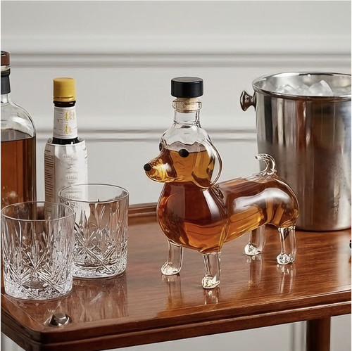 Dachshund dog whiskey decanter - dog,