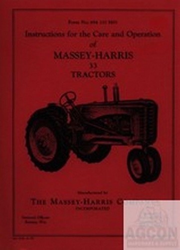 Massey harris tractor - harris, 33