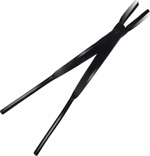 Blacksmith tongs round - round, jaw