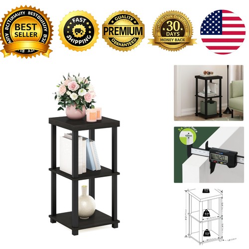 Turn tube side table - table,, 3-tier