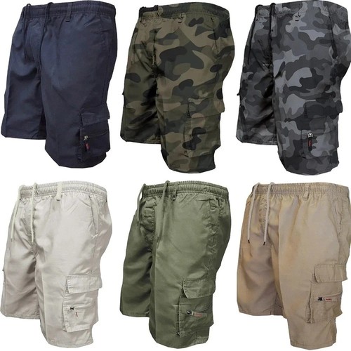 Mens cargo shorts - shorts, multi-pocket