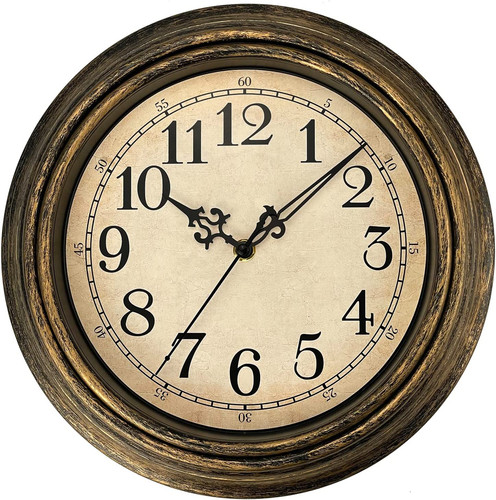 Small retro wall clock - clock,, 10''