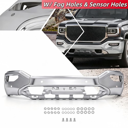 Chrome front bumper cover - bumper,