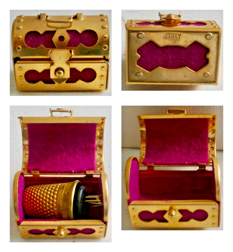 Vintage 1960s gold toned metal - vintage, gold-toned