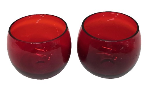 Vintage ruby red roly poly - ruby,
