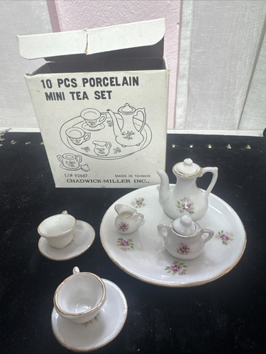 Vintage mini tea set with - vintage,