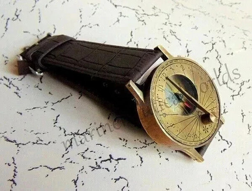 Compass wrist brass steampunk - wrist,