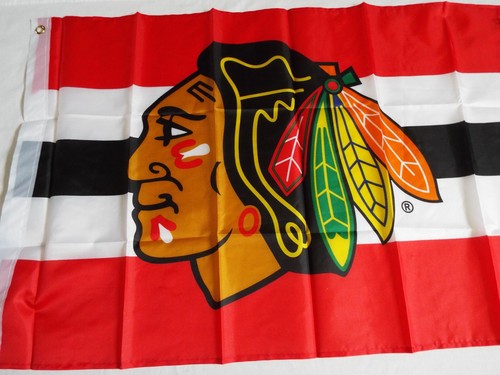 Chicago blackhawks 3x5 - blackhawks, flag