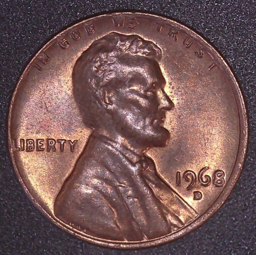 1968 lincoln cent penny - lincoln,