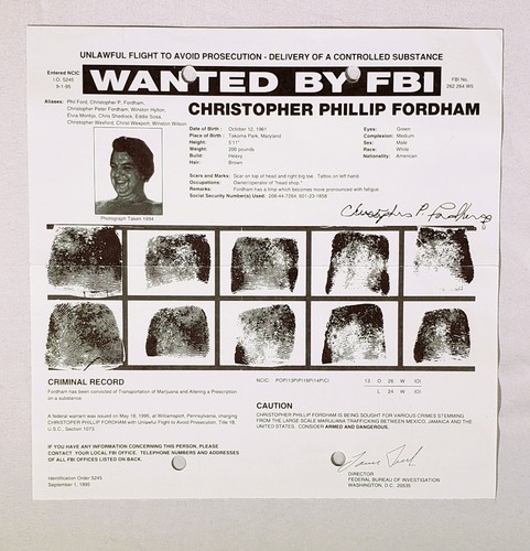 Fbi original wanted poster - original,