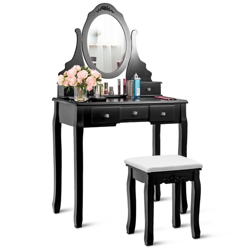 Vanity jewelry wooden - jewelry, makeup