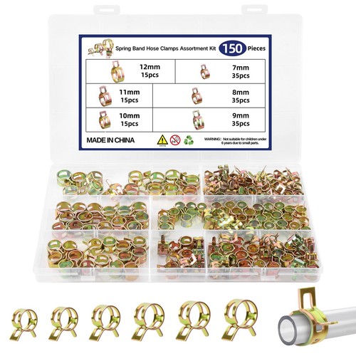 150pcs spring band hose clamps - spring,