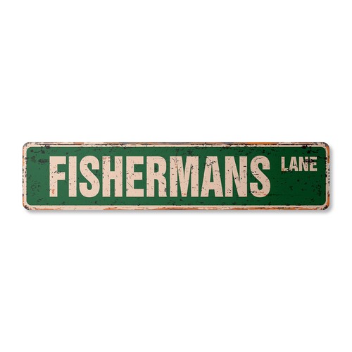 Fisherman vintage street - street, sign