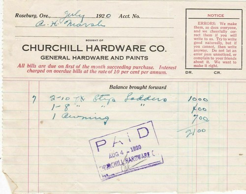 Churchill hardware co - u.s.,