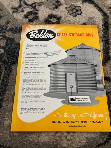 Behlen grain storage bins - behlen,