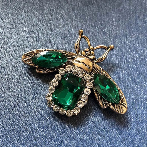 Vintage green rhinestone - vintage,