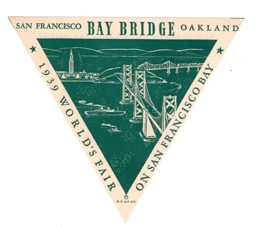 Sticker souvenir bay bridge - bay,