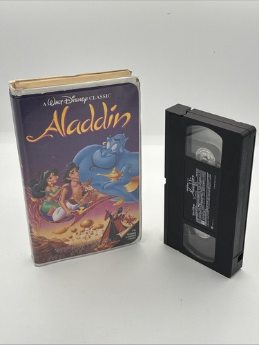 Aladdin vhs disney clamshell - vhs,
