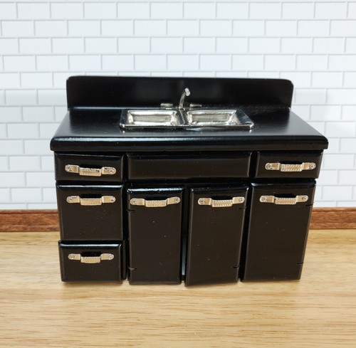 Dollhouse 1950s kitchen sink - dollhouse,
