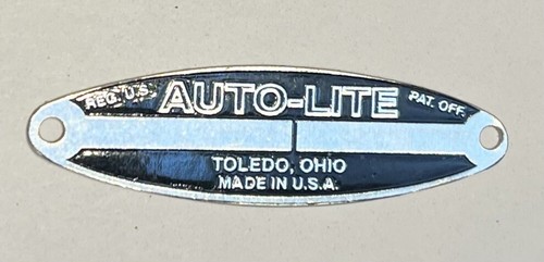 Vintage auto lite metal data - vintage,