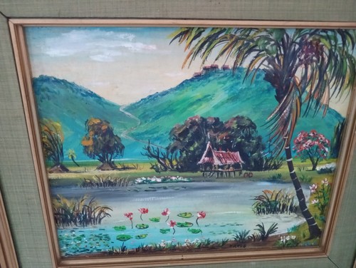 Tropical village scene - tropical, –