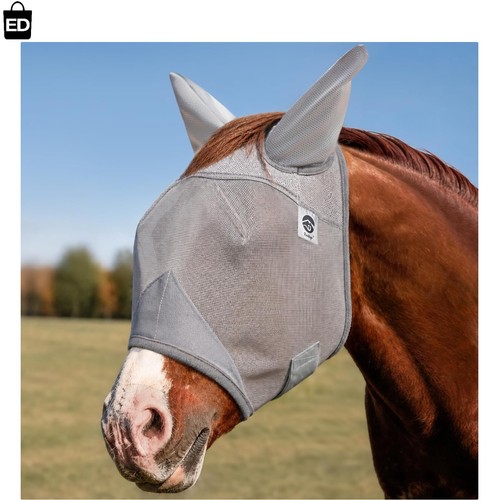 Horse fly mask adjustable - fly,