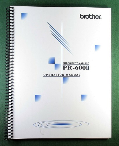 Brother 600ii instruction - pr-600ii,