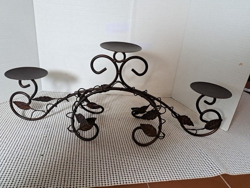 Wrought iron tier candelabra - wrought,