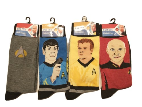 Star trek crew socks kirk - star,
