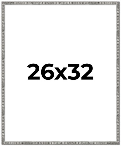 26x32 frame silver grey - frame,