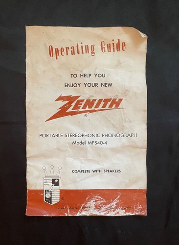 Zenith operating guide - zenith,