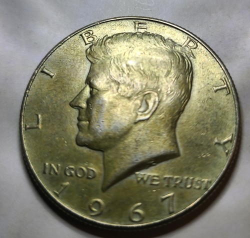 1967 kennedy half - ,