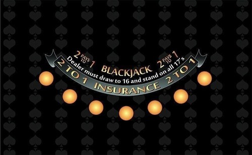 Blackjack table layout - table, felt
