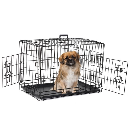 Dog crate kennel folding - crate,