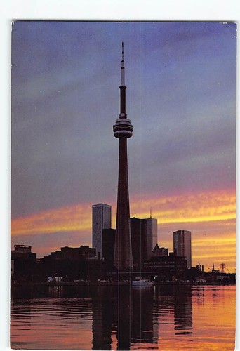 Postcard tower toronto - cn,