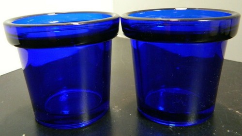 Vintage cobalt blue glass - (2),