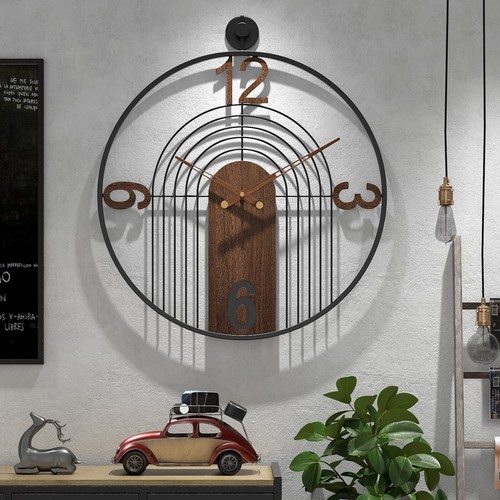 Modern large walnut - walnut, dial