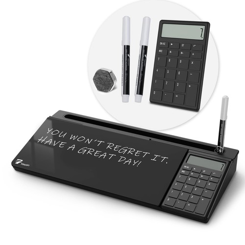 Glass desk whiteboard with - glass,