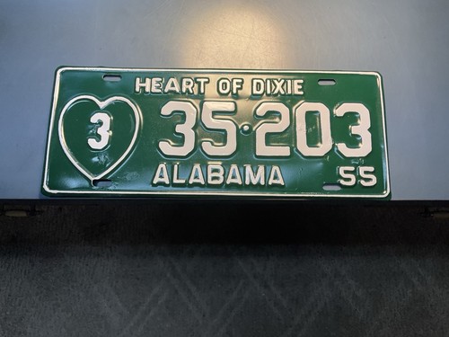 Alabama license plate 1955 - alabama,