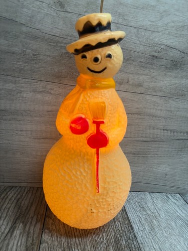 Vintage 1950s light snowman - up,