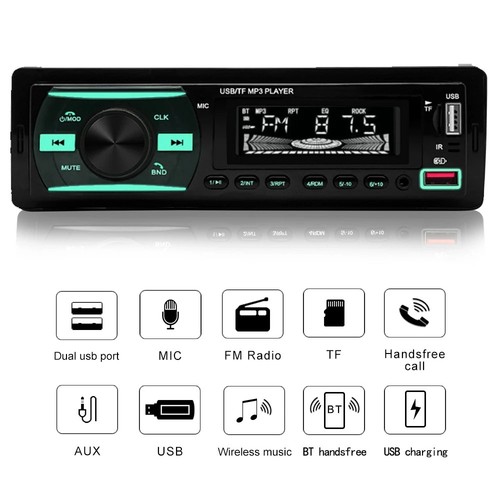 Single din car stereo - din,