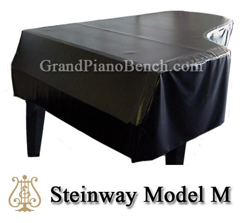 Steinway black vinyl piano - black,