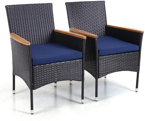 Rattan patio chairs set 2 - patio,